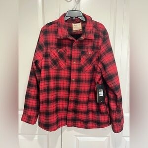 Men’s Sherpa lined flannel work shirt